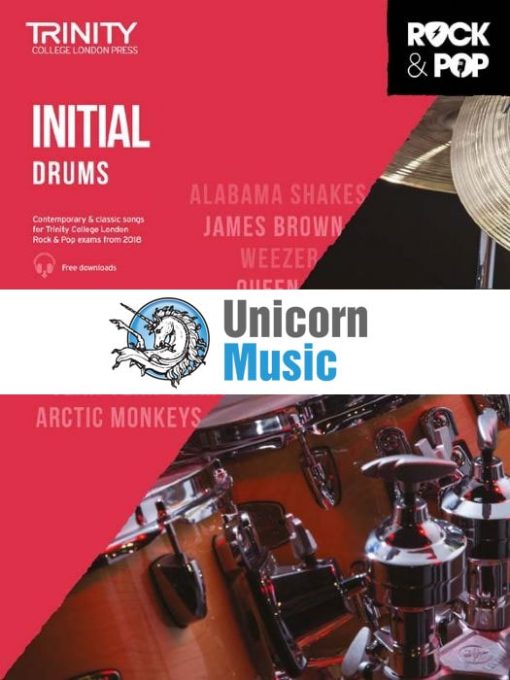 trinity rock and pop drums grade initial 2018